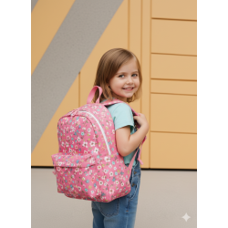 Mochila Mini con Estampado Floral