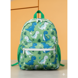 Mochila Verde con Estampado