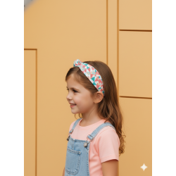 Vincha con Moño Rosa